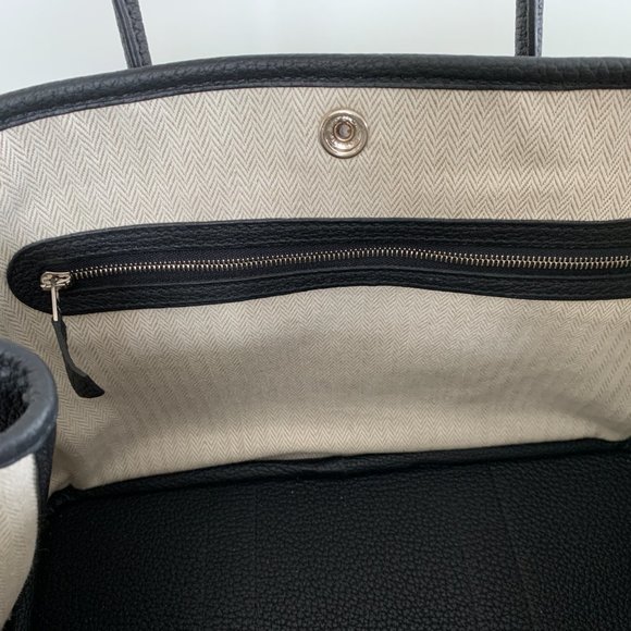 HERMES Garden Party 30 Black Negonda Brand New - Picture 8 of 11